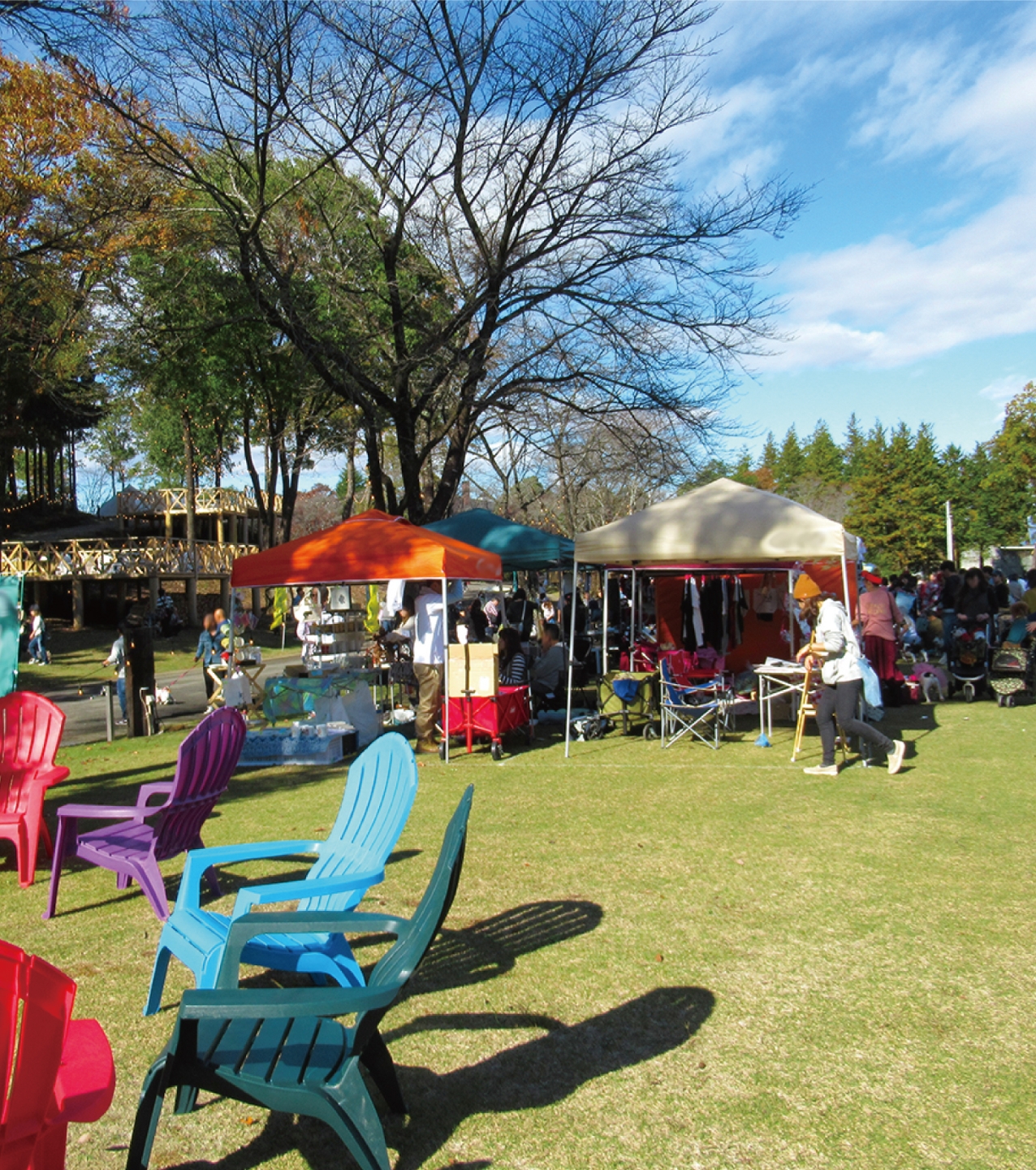 屋内外イベント:出展ブースの紹介・案内